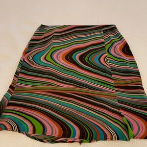 Skirt, size 12, groovy colors and patterns